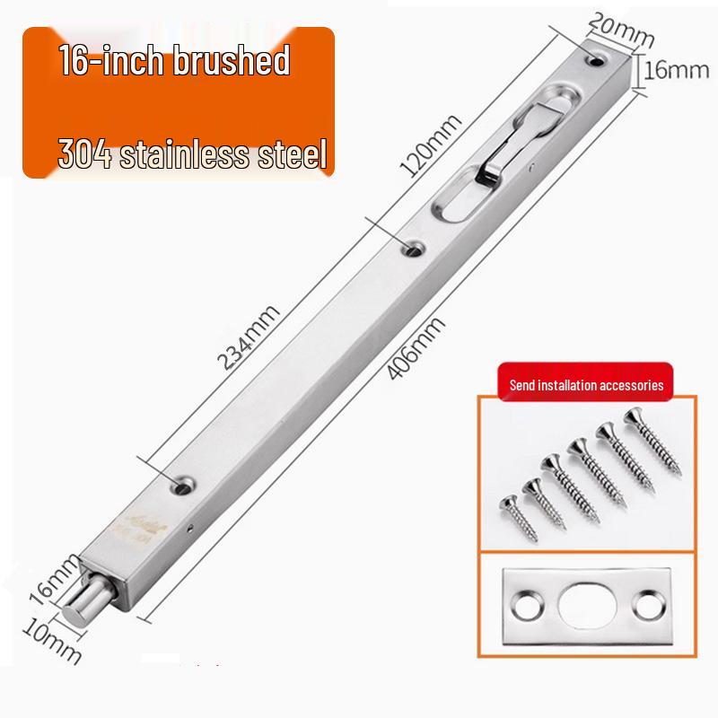 Stainless Steel 304 Concealed Heaven & Earth Fire Door Bolt - 1 Meter Extension