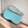 Color-blocked Glasses Case,sunglasses Cover, Eyeglass Storage Bag, Convenient Silicone Sunglasses Zipper Cover for On-the-go Use