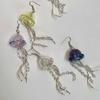 Exquisite Jellyfish Charm Earrings Personalized Jellyfish Pedant Earring Elegant Dangle Ear Hook for Stylish Outfits