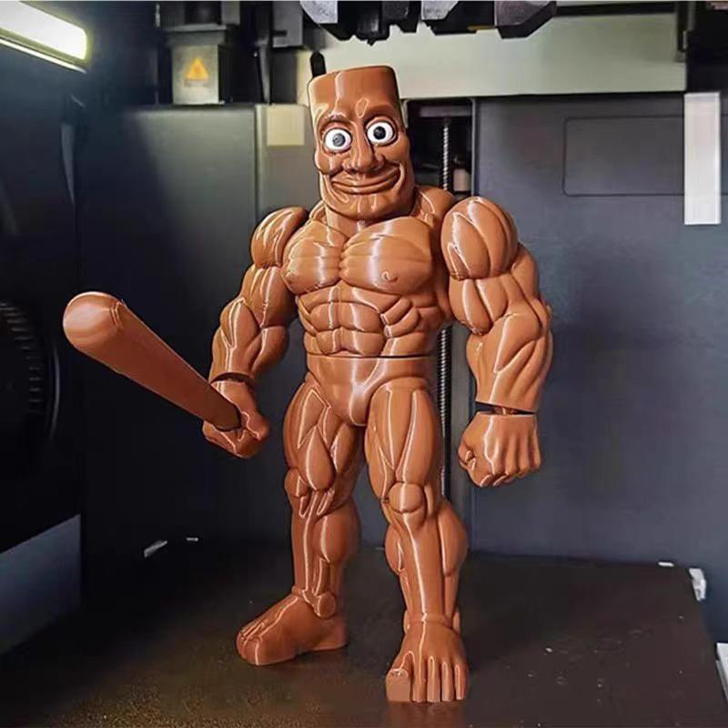 Tung Tung Tung Sahur Desk Decor Creative Funny 3D Printed Figurine Collectible Figure Tralala Toy Doll