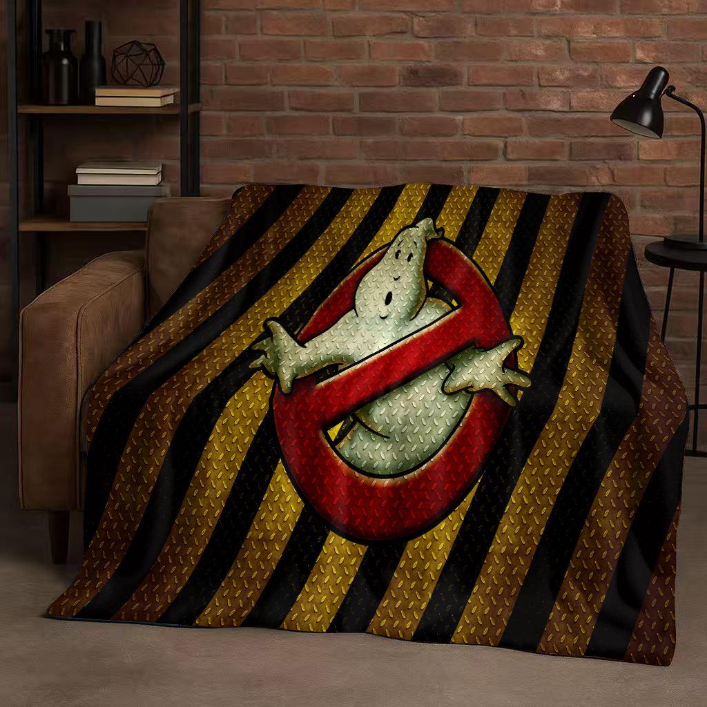 3D Horrorfilm G-Ghostbusters Cartoon Flanelldecke, Ultraweiche Warme Plüschdecke für Zuhause Schlafzimmer Bett Sofa Abdeckung Büro Kinder