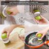 Dispensing Palm Scrub Brush Drip Tray Lazy Dish-Washing Scrub with Soap Dispenser Non-Stick Oil Kitchen Cleaning with Holde