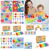 Kids Learning Lock Keys Alphabet Number Matching Early Education Toys