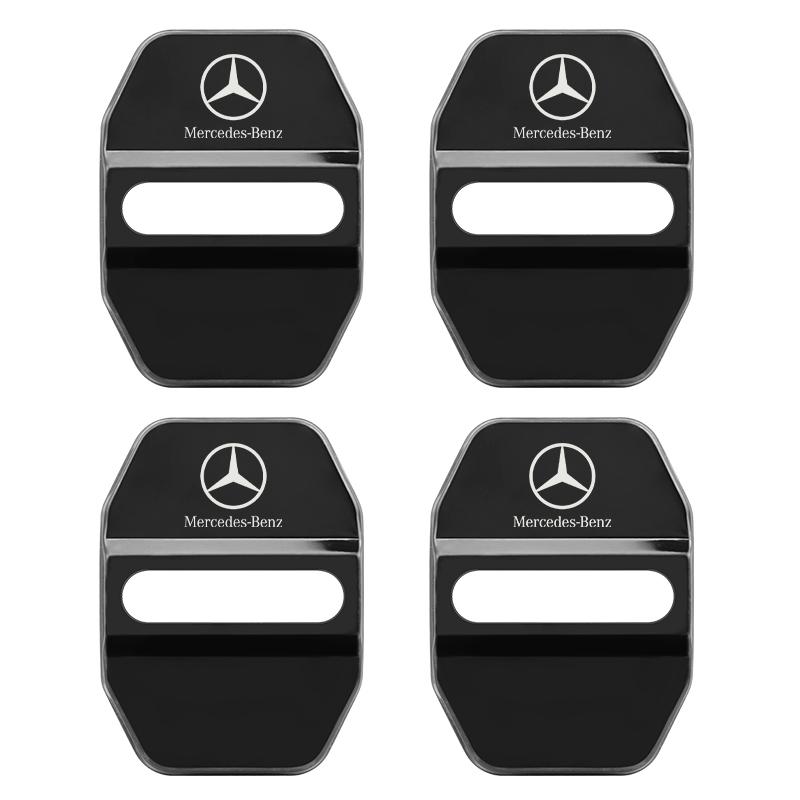AXX2   4pcs For Mercedes Benz MB AMG E300 W203 W204 W108 W126 W168 W169 W176 W177 W205 W212 W213 Car Buckle Door Lock Cover styling
