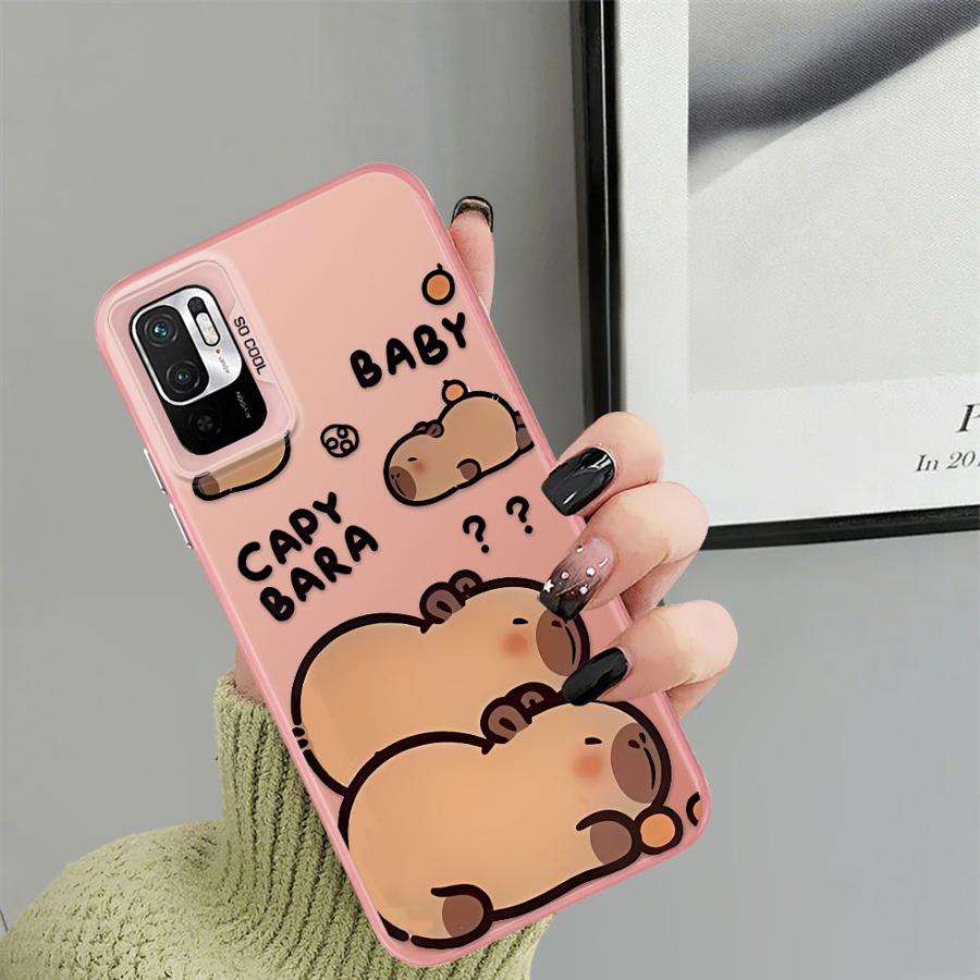 Cute Capibala Soft Shell Phone Case for Xiaomi Poco C50 X3 Pro X3 NFC C61 C51