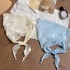 Headscarf summer women's pastoral new fresh and breathable triangle scarf scarf women's small scarf lace silk scarf high-end headband