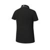 Fila Golf Series Simple Classic Sports Casual Comfortable Knitted Short Sleeve Polo Shirt Women Tops Deep-Black A11W625112FBK