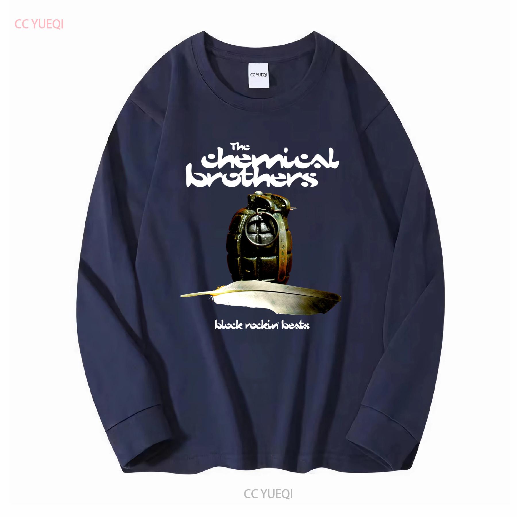 

the chemical brothers Футболка з довгими або короткими рукавами вінтажна прана вуличний одяг м який топ для повсякденного носіння унісекс стильна мода M