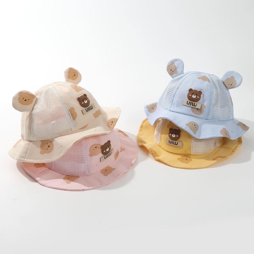 Cappelli Estivi per Bambini con Protezione Solare Cappelli da Pescatore Traspiranti in Rete per Bambine Cappelli da Sole Carini e Adorabili per Viaggio per Bambini