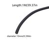 Black Rubber Strip Gaskets Round Sealing Strip Wear-Resistant Bar For Cabinet Door Seal Grease Separator 3/5/6/8/10/12/15/18mm