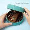 Embroidered Jewelry Storage Box Earrings Gift Packaging Box Travel Portable Handbag  for Lover