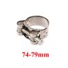 Universal Motorcycle Stainless Steel 304Single Exhaust Pipe Clamp Exhaust Tube Clip For Slip-on Type Muffler Silencer Adjustable