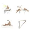 Window Mounted Cat Perch Cute Soft Cat Bed Window Shelf Hammock Window