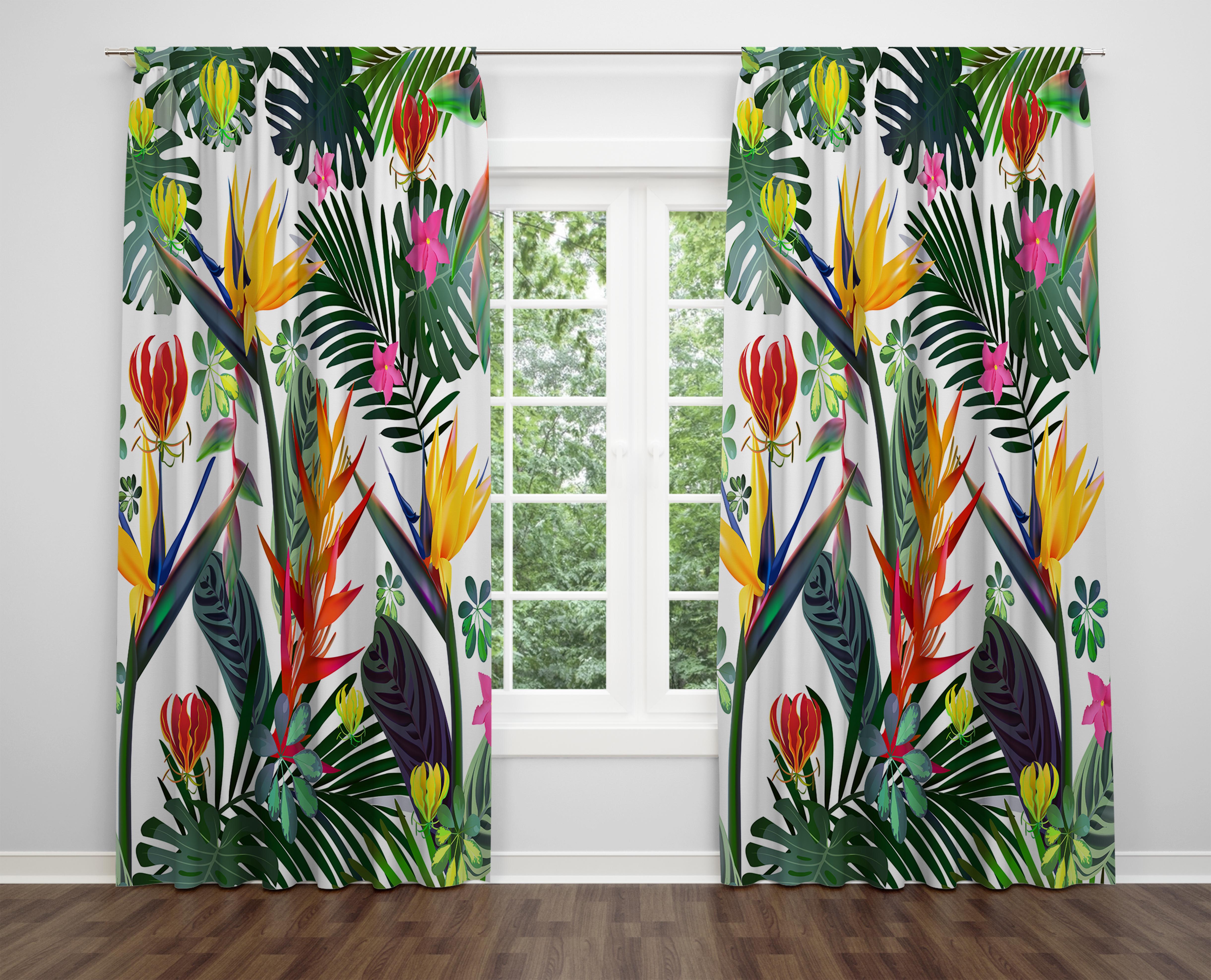 

Декоративний дизайн, високоякісна бавовняна тканина, ви можете вибрати одну або подвійну фіранку з крила 1 piece різнокольоровий