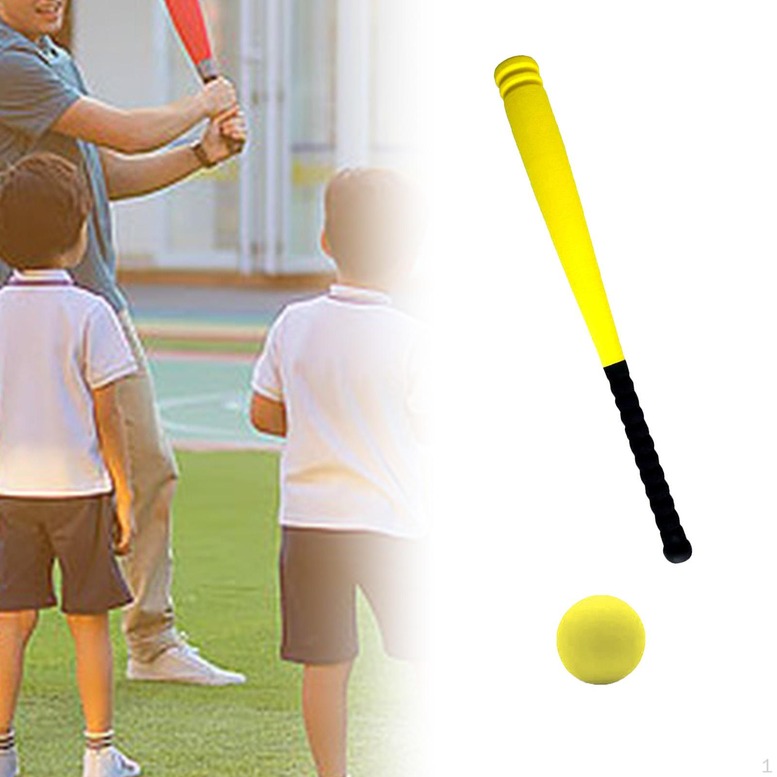 

54cm Kids Foam Baseball and Ball Set, EVA Playing Sport Game, T for Park, Teaching жовтий