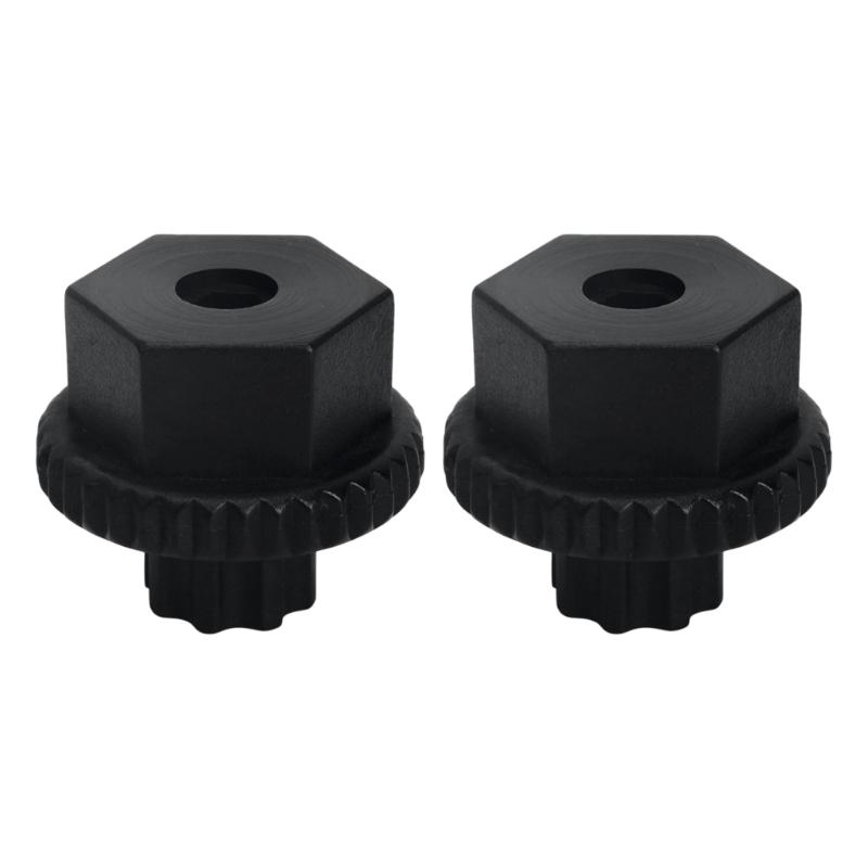 2Pcs Universal Metal Bicycles Crank Cap Removal Tool Light Weight Bike Crank Wheel Extractor for Mountain Road Cycling
