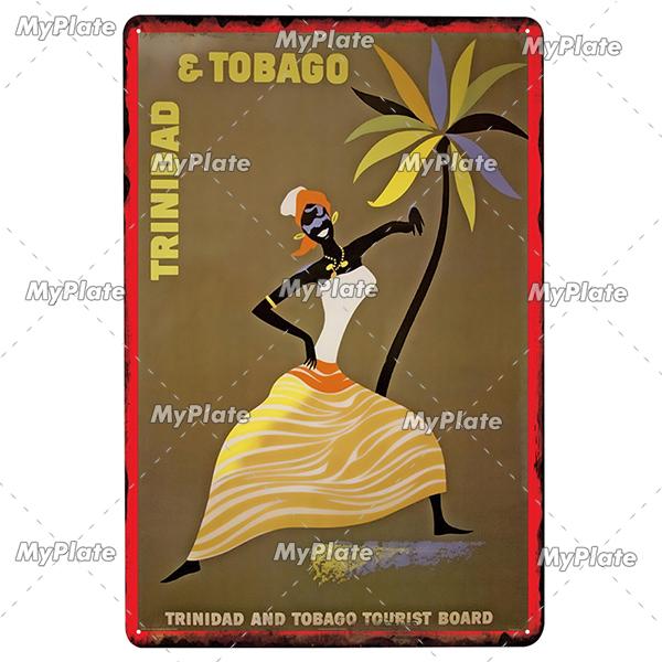 [MyPlate] SUMMER Vintage Metal Sign Tin Sign Wall Decor For Bar Beach Plaque Pub Club Poster Wall Decor Hawaii/California/Miami