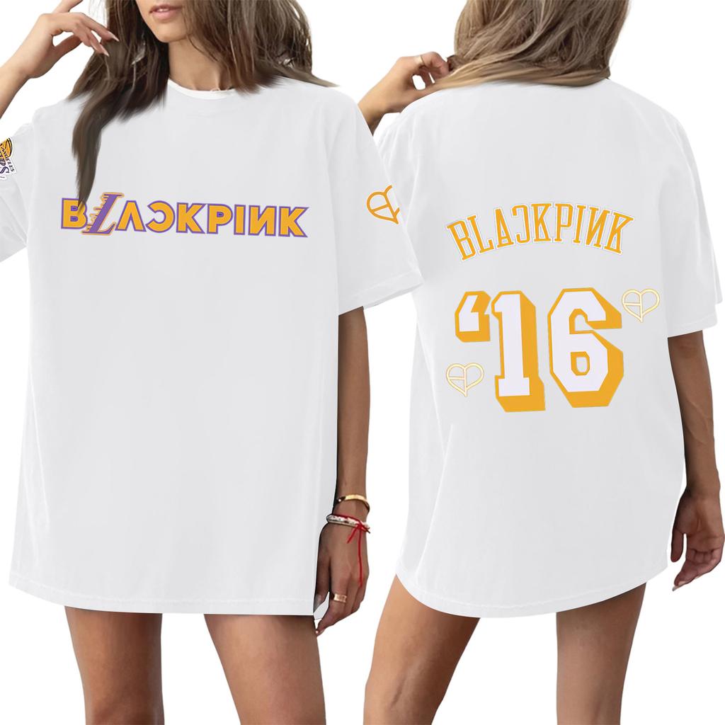 Women's Round Neck Printed Short-sleeved T-shirt Top