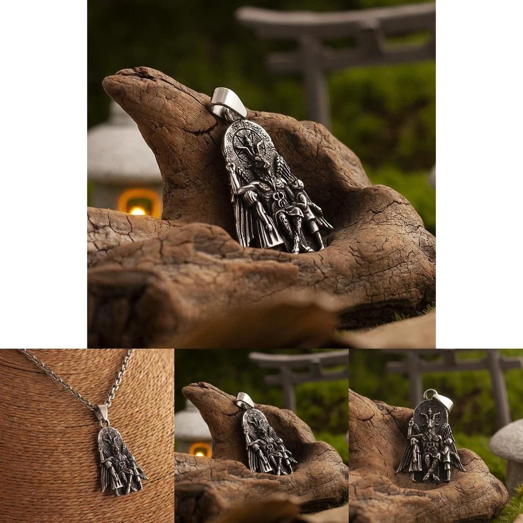 Anubis Mythology Pendant Necklace With Geometric Design For Gothic Fashion Enthusiasts