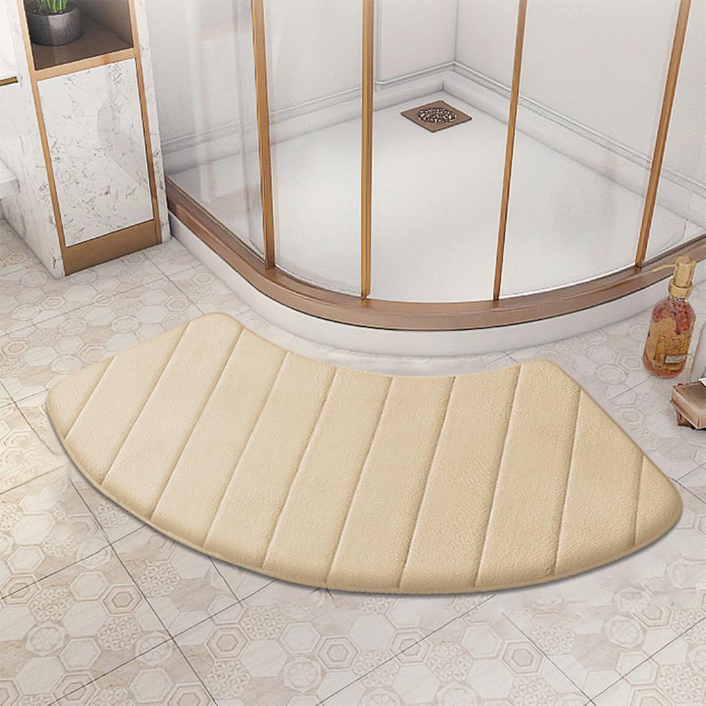 Xiaomi Home arched bathroom anti-slip mat shower room door absorbent mat flannel plush mat entrance mat