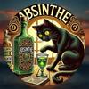 Vintage Black Cat Absinthe Retro Metal Wall Art Decor for Bar Pub Cafe