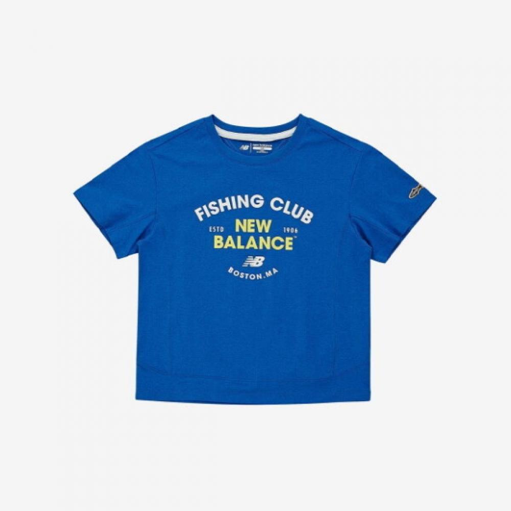 

New Balance Uqs Nk9ee2401u 50 Fishing Club 2 Logo Point Short Sleeve Tee 140