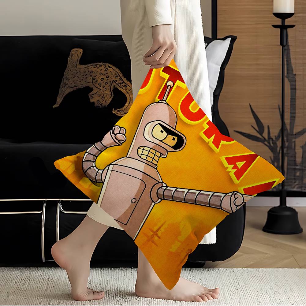 Popular American Animation F-Futurama Game Personalized Pillow Dust Cover Bedroom Kids Party Decoration Pillowcase Birthday