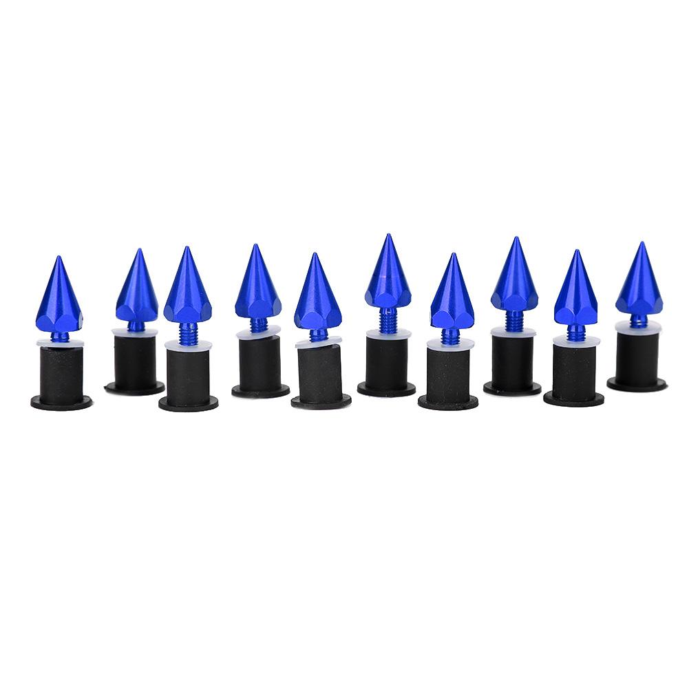 Windshield Wind Screen Spike Bolts M5 Screws Nuts Motorcycle Modification AccessoriesBlue