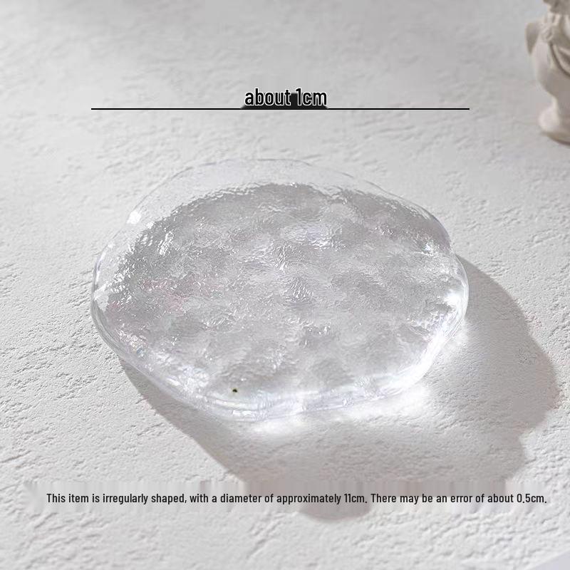 Glacier Glass Dessert & Snack Plate Set