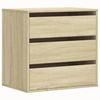 VidaXL Commode d'angle chêne sonoma 60x41x58 cm bois d'ingénierie, commode à tiroirs, classeur, armoire à tiroirs, armoire 852845