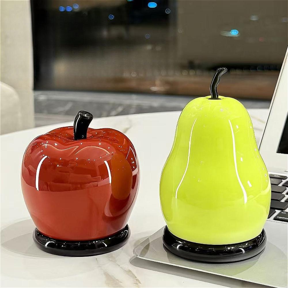Apple Pear Shaped Toothpick Holder Dustproof Storage Jar Creative Decorative Container For Home Restaurant Tabletop Ornament