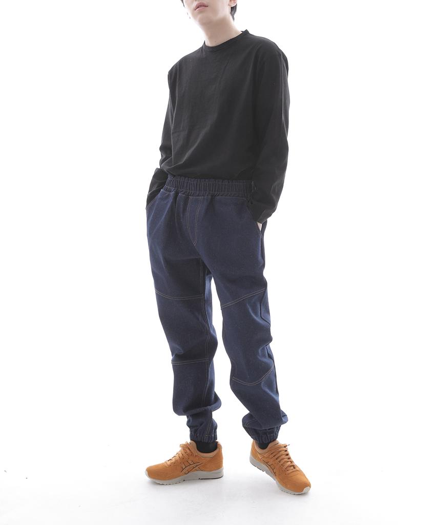 Seinteukeulu Semi-Slim Fit Cut Denim Jogger Pants Cs-301J Indigo Denim Brs