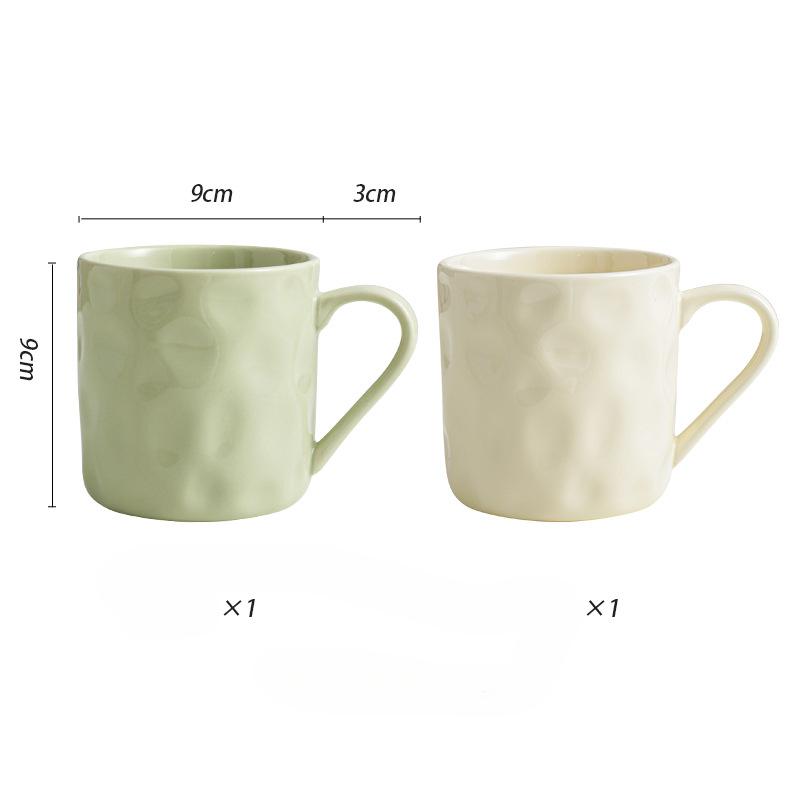 High Value Ceramic Water Cup Cream Wind Couple Cup Girls Creative Breakfast Coffee Cup