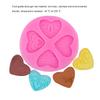 4 Grid Heart Shape Cake Mold Round Heats-resistant Non-stick DIY Pastry Sugar Candy Cookie Baking Mould Accessories