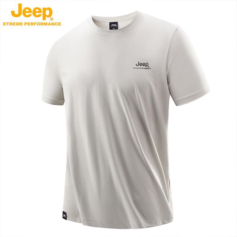 JEEP Men s 2026 Summer Ice Silk Quick-Dry T-Shirt M