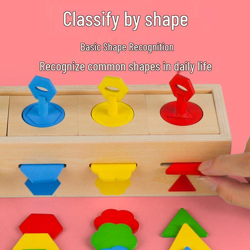 Geometric Shapes Unlocking Box: Educational Toy for Shape and Color Recognition