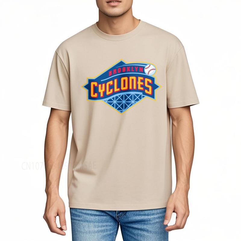 Brand summer Women t shirt Brooklyn Cyclones Baseball Logo Design Short Sleeve Workout Round Neck Teeshirt cotton teeshirt