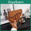 Elegant Vintage Style Pu Saddle Bag For Women Chic Summer Shoulder Bag 2024 Trend
