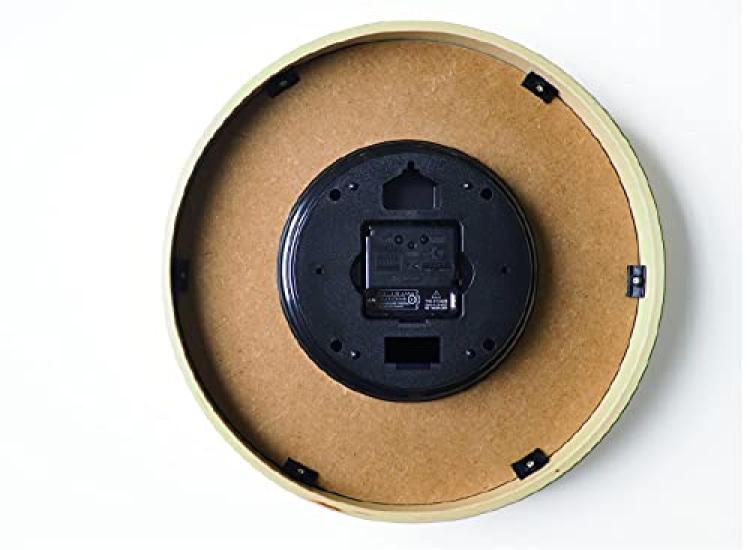 Interform Wall Clock, Radio-Controlled, Prock CL-2940NV, Navy Wood, 30cm Diameter