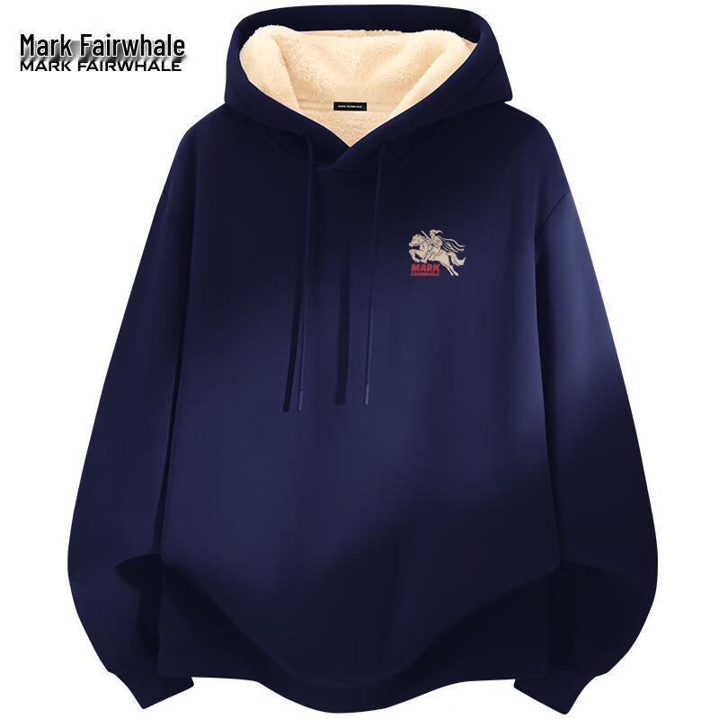 

Mark Fairwhale Men s New Year Lamb Fleece Hooded Sweatshirt 4XL