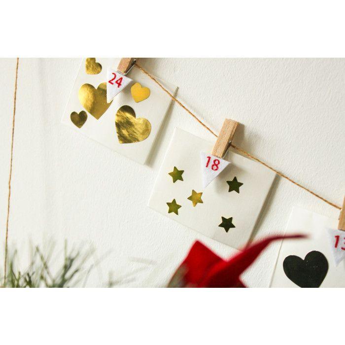 Vimpel i filt för adventskalender 48 delar