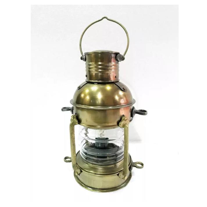 

Brass Nautical Electric Ship Lantern Light Antique Maritime Vintage Boat Decor