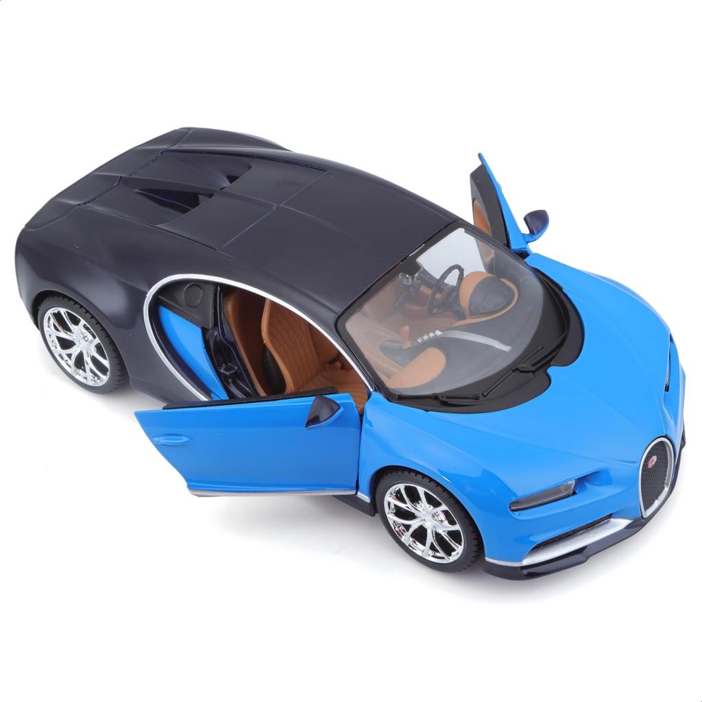 Maisto 1/24 Bugatti Chiron 2015 Blue / Diecast Model Car, Finished Product, 31514 BU