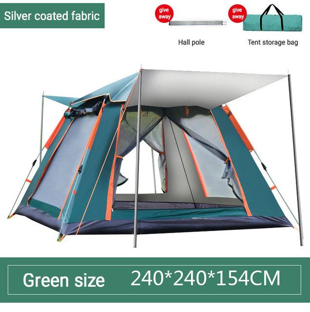 4-6 Person Outdoor Automatic Quick Open Tent Rainfly Waterproof Camping Tent Family Outdoor Instant Setup Tent with Carring Bag