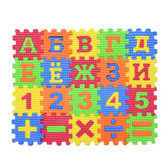 60Pcs/Set Russian Alphabet Carpet Baby Kids Education Toy Preschool Learning Mat