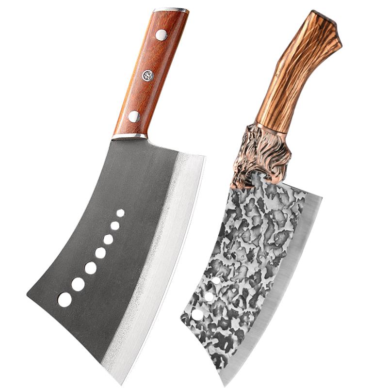 Forged Kitchen Chef Knife Set High Carbon Steel Meat Vegetables Slicing Knives Professional Butcher Chop Bone Cleaver Knife