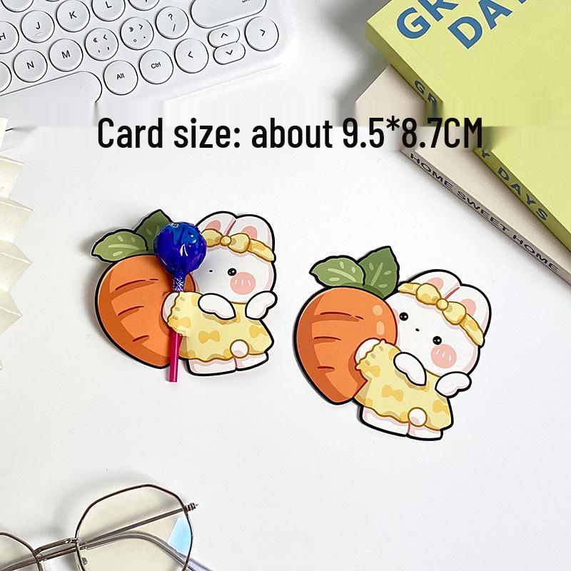 Creative Children s Day Lollipop Greeting Card - Decorative and Encouraging Gift for Kindergarten Students