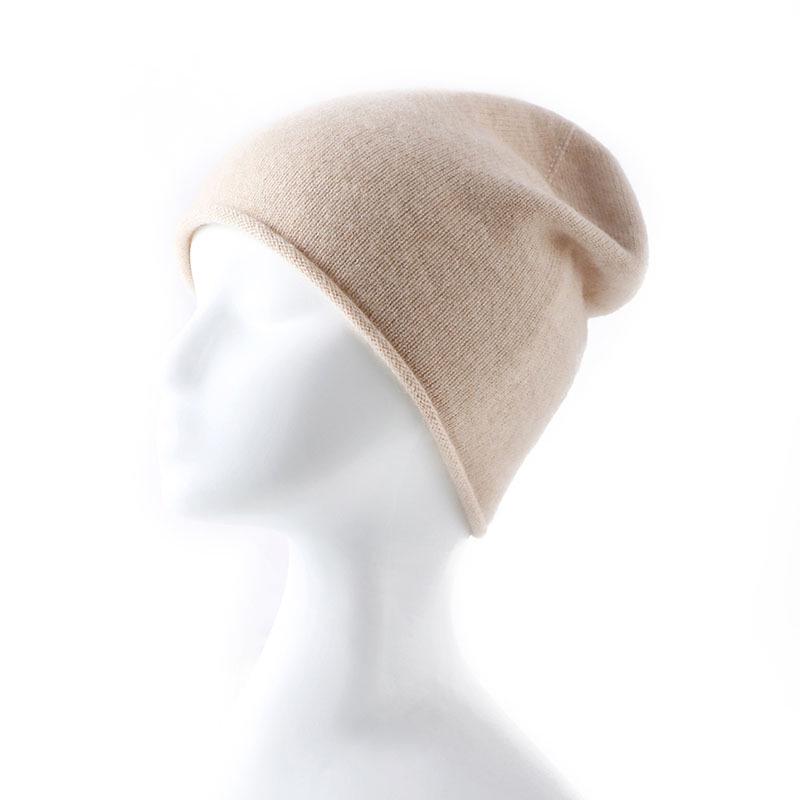 Unisex 100% Pure Cashmere Knitted Hat for Autumn/Winter - New Style, Warm and Stylish One Size