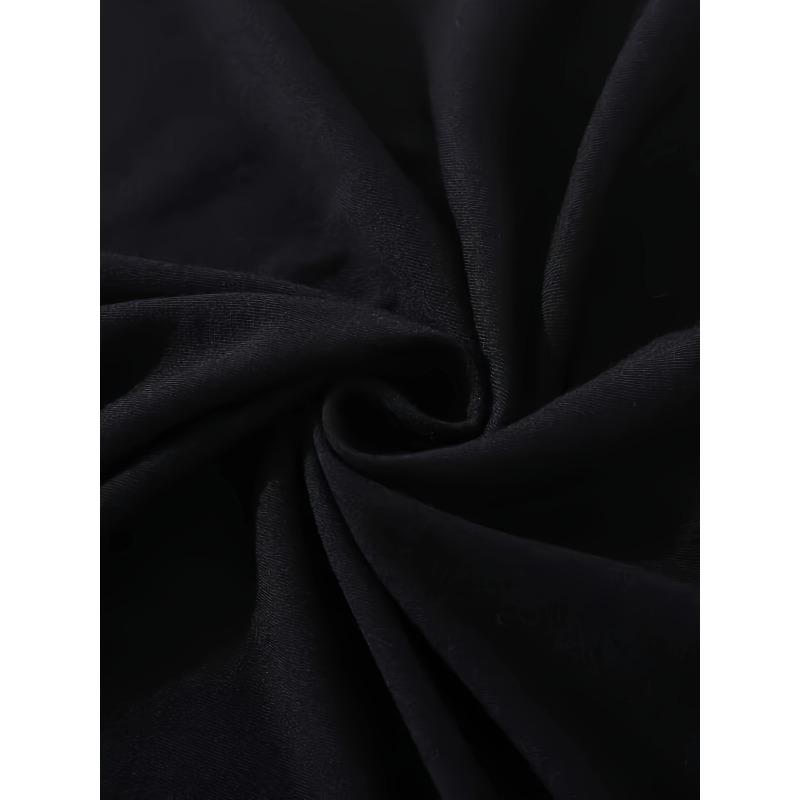 Modny Damski T-shirt z Nadrukiem Liter, Okrągły Dekolt, Rozmiar Europejski - Swobodny, Wygodny Top z Krótkim Rękawem na Wiosnę i Lato - Do Codziennego Użytku