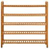 Vidaxl Stojak Na Buty Z 5 Półkami, 100X27X100 Cm, Lite Drewno Dębowe
